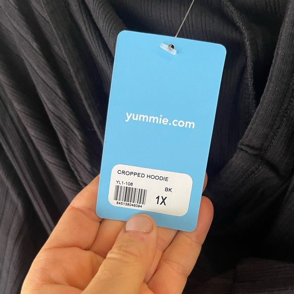 Yummie Ribbed Lightweight Hoodie - Picture 8 of 8